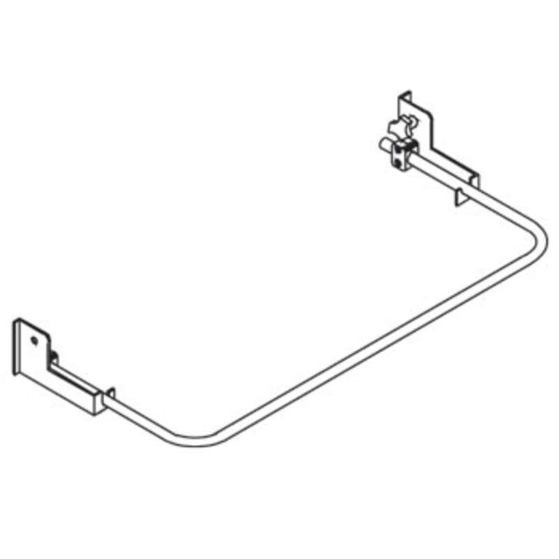 Dim4 Quick Ship Footrest Bar Assembly, 72"
